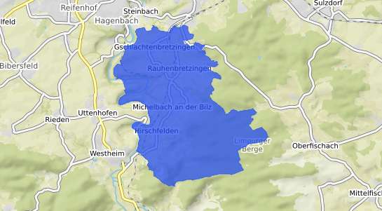 Bodenrichtwertkarte Michelbach an der Bilz